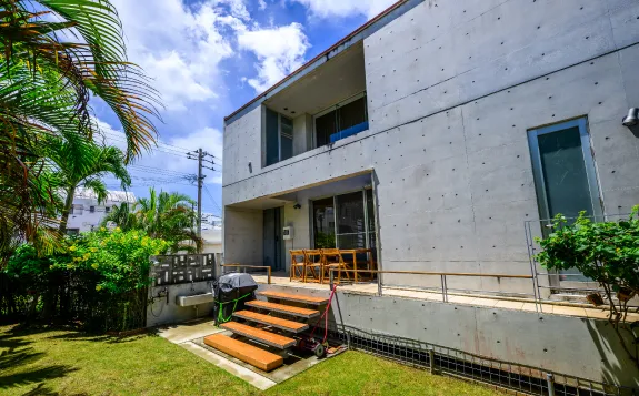 沖縄恩納村の貸切ヴィラONNA RESORT Nakadomariの中庭